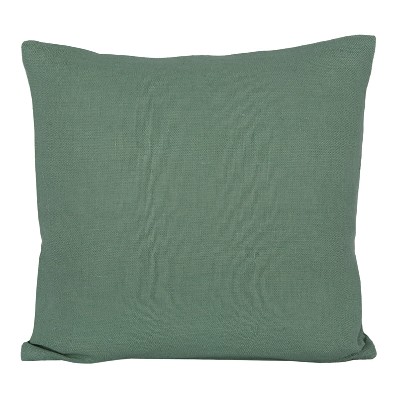 Funda Cojín Lino Bordado Skagen Celadon 45x45 cm