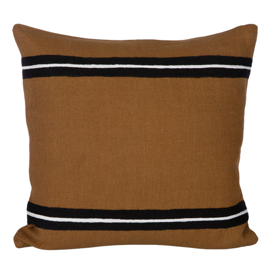 Funda Cojin Lino Bordado Skagen Gold 45x45 cm