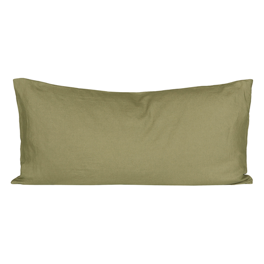 Funda Cojín Lino Olive 55x110 cm