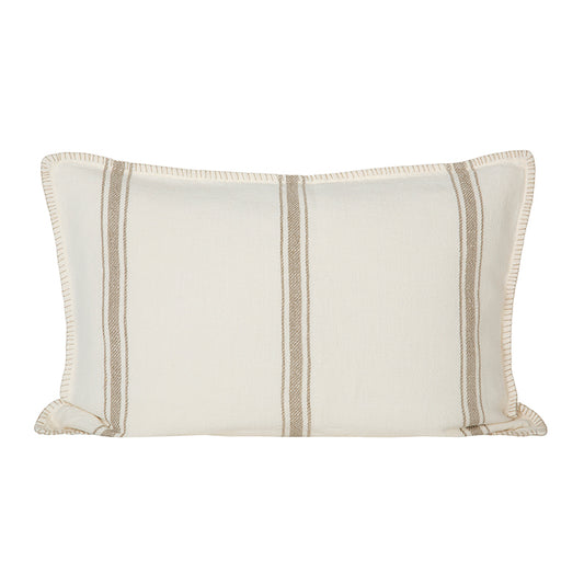 Funda Cojín Lino Niza Marfil Natural 40x60 cm