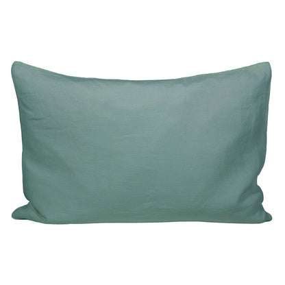 Funda Almohada Algodón Percal Celadon