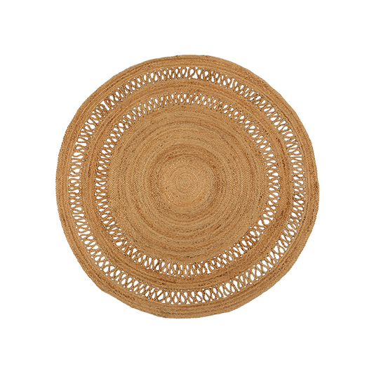 Alfombra Georgia Natural Redonda 1,2m