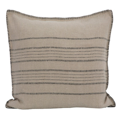 Funda Cojin Grenoble Natural/Negro 45x45 cm