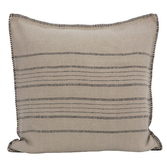 Funda Cojin Grenoble Natural/Negro 45x45 cm