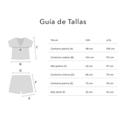 Lounge Wear Symi Petale Short & Polera