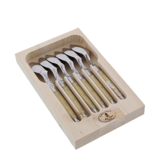 Laguiole Set 6 Cucharas de Café Mármol Jean Dubost