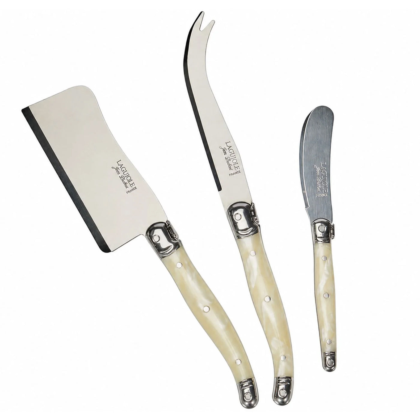 Laguiole Set 3 cuchillos queso Marmol Jean Dubost