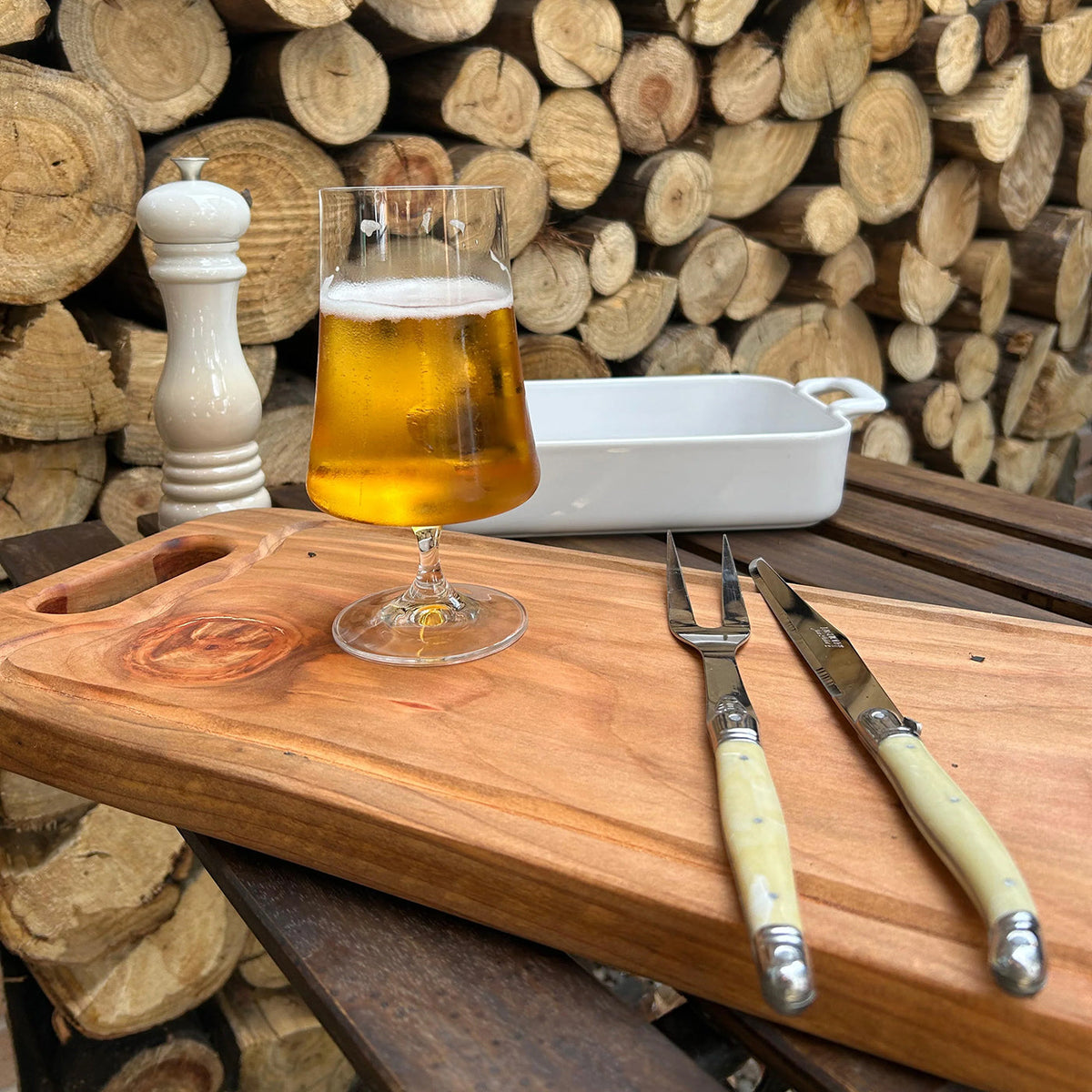Laguiole Set Asado Mármol