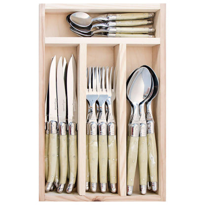 Laguiole Set 24 piezas Jean Dubost tipo Mármol