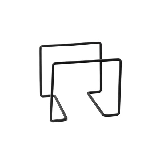 Pedestal Alto Rectangular Negro 20x20 cm H17 cm