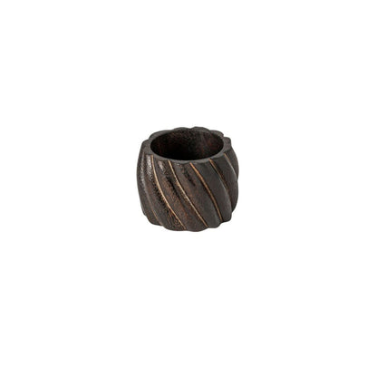 Set 4 Anillos para Servilleta Madera Oscura 