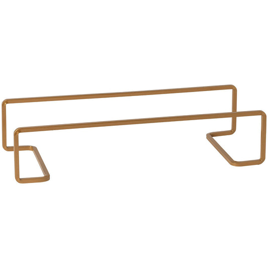 Pedestal Bajo Rectangular Dorado 36x13 cm H8 cm