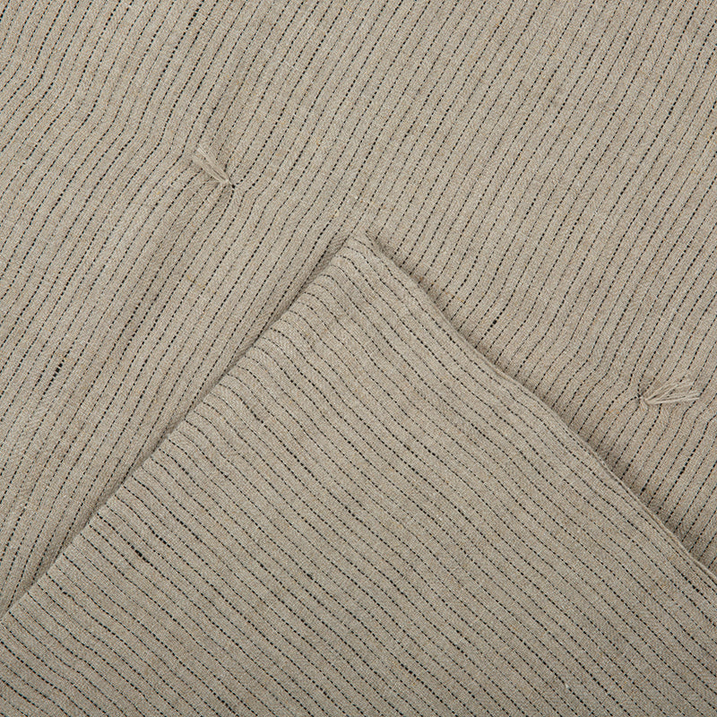 Piecera Lino Dijon Natural/Negro