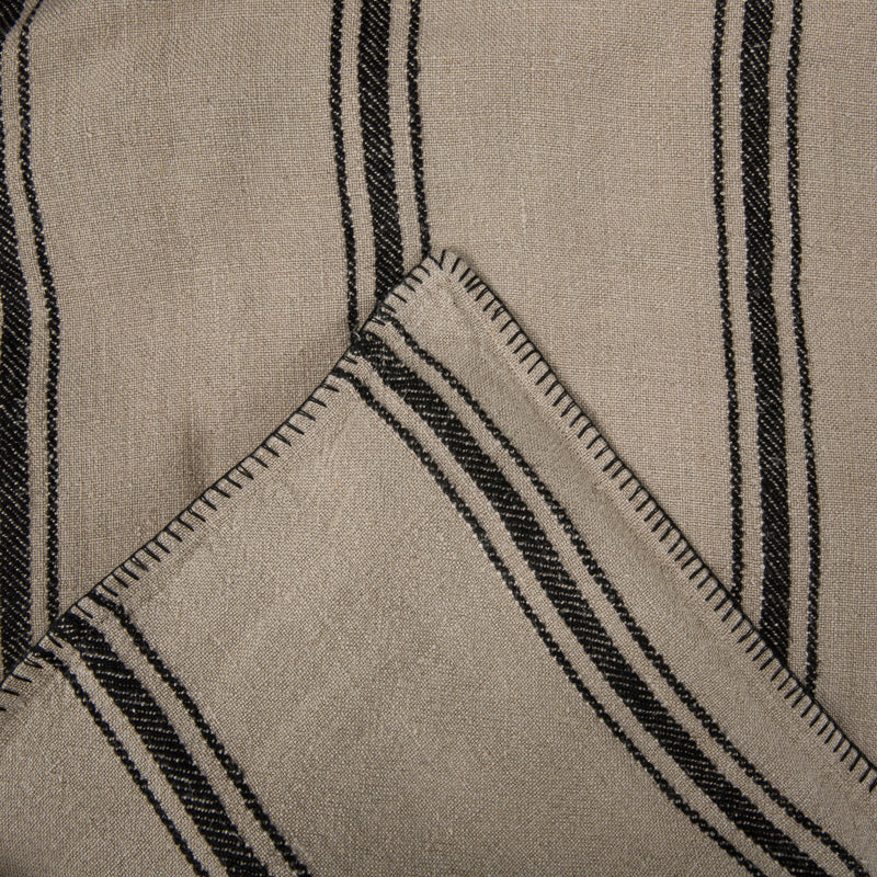 Funda Piecera Niza Natural Negro 85x200 cm