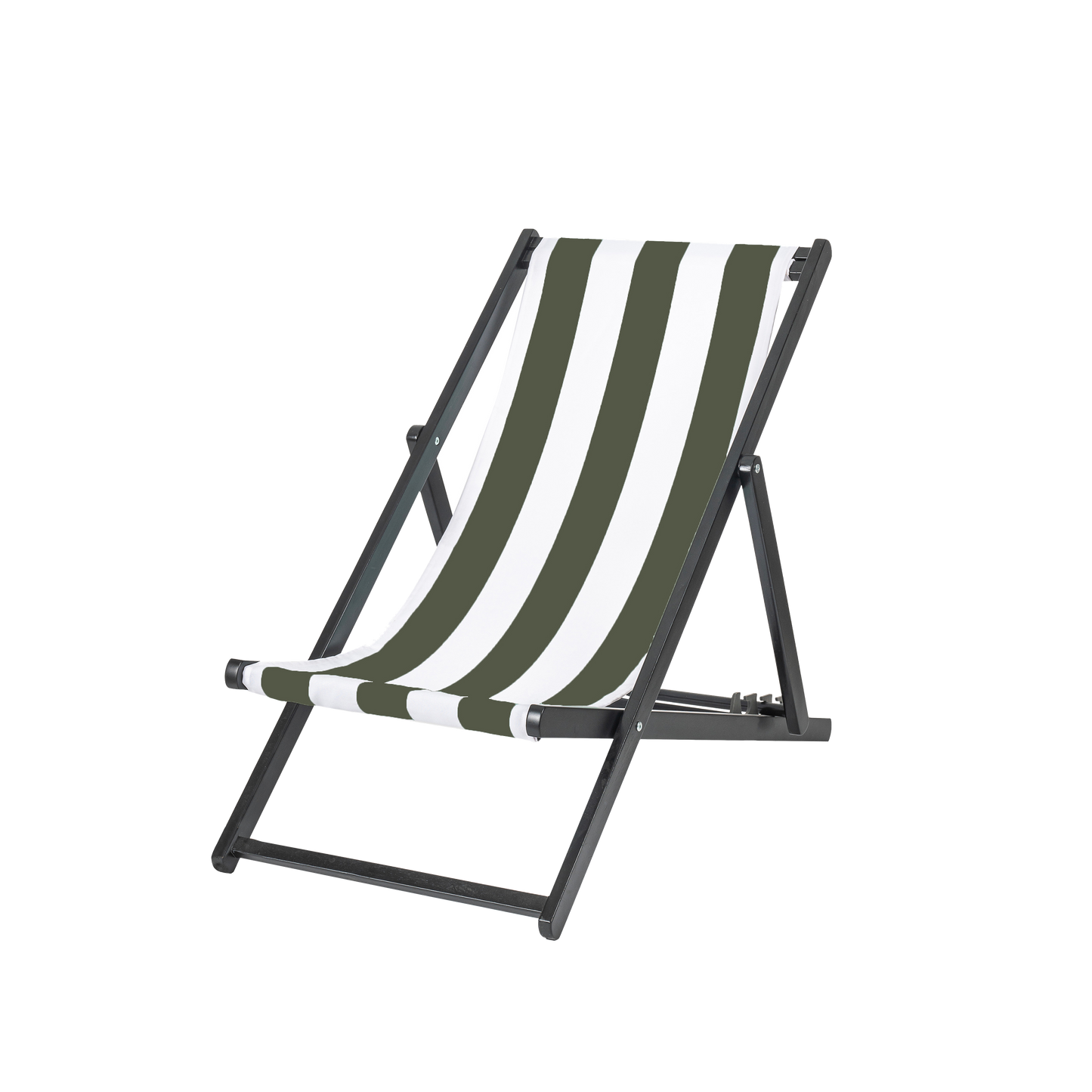 Silla Chilienne negra con funda Riviera Kaki