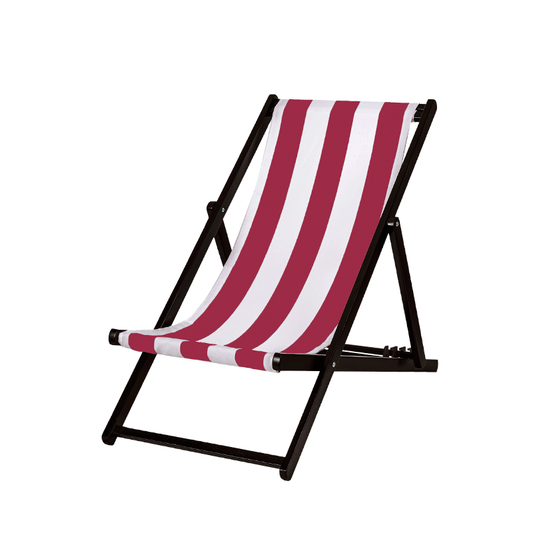 Silla Chilienne Negra con funda Riviera Framboise