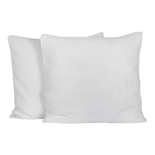 Funda Cojín Mykonos Blanc 65x65 cm - Set de 2