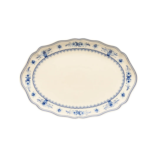 Plato Ovalado VILA 32 cm Beige-Blue