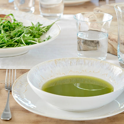 6 Bowls de Pasta/Sopa Taormina 22 cm Blanco