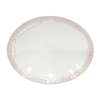 Plato Ovalado Taormina 41 cm Blanco