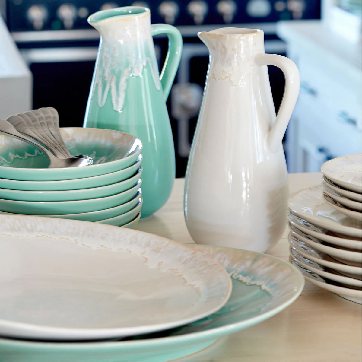 Plato Ovalado Taormina 41 cm Blanco