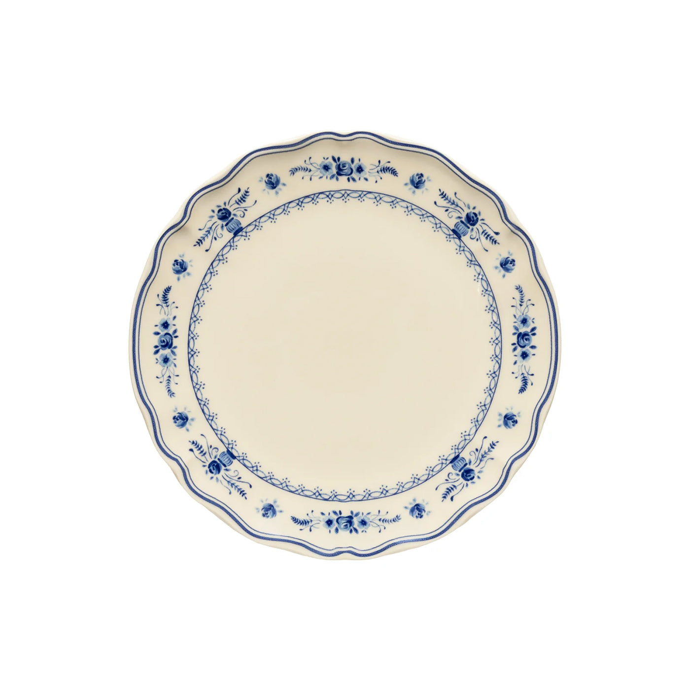 6 Platos Grande VILA 27 cm Beige-Blue