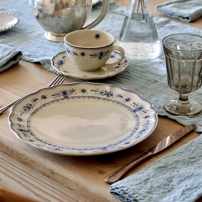 6 Platos Grande VILA 27 cm Beige-Blue