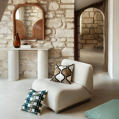 Funda Cojín Algodón Bordado Takayama Pigeon 45x45 cm