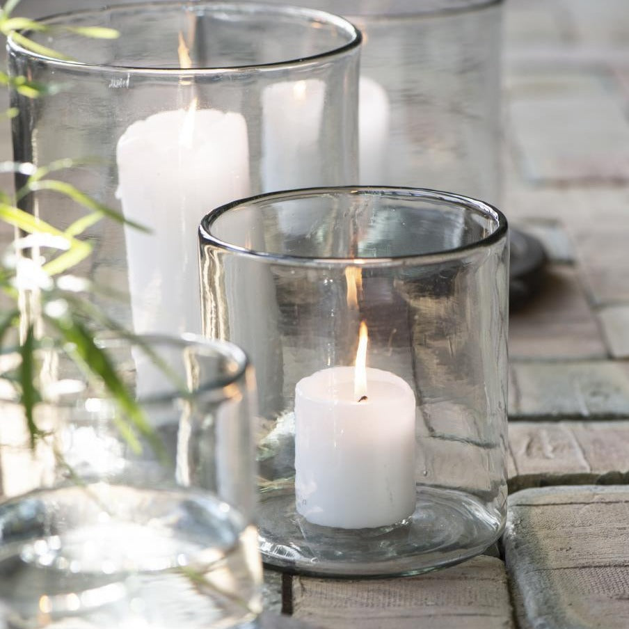 Florero / Porta velas Hurricane Handblown