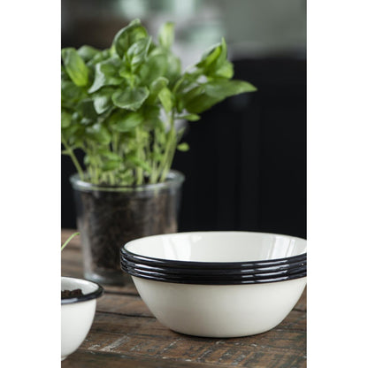 Bowl Enlozado Crema /  Interior Blanco