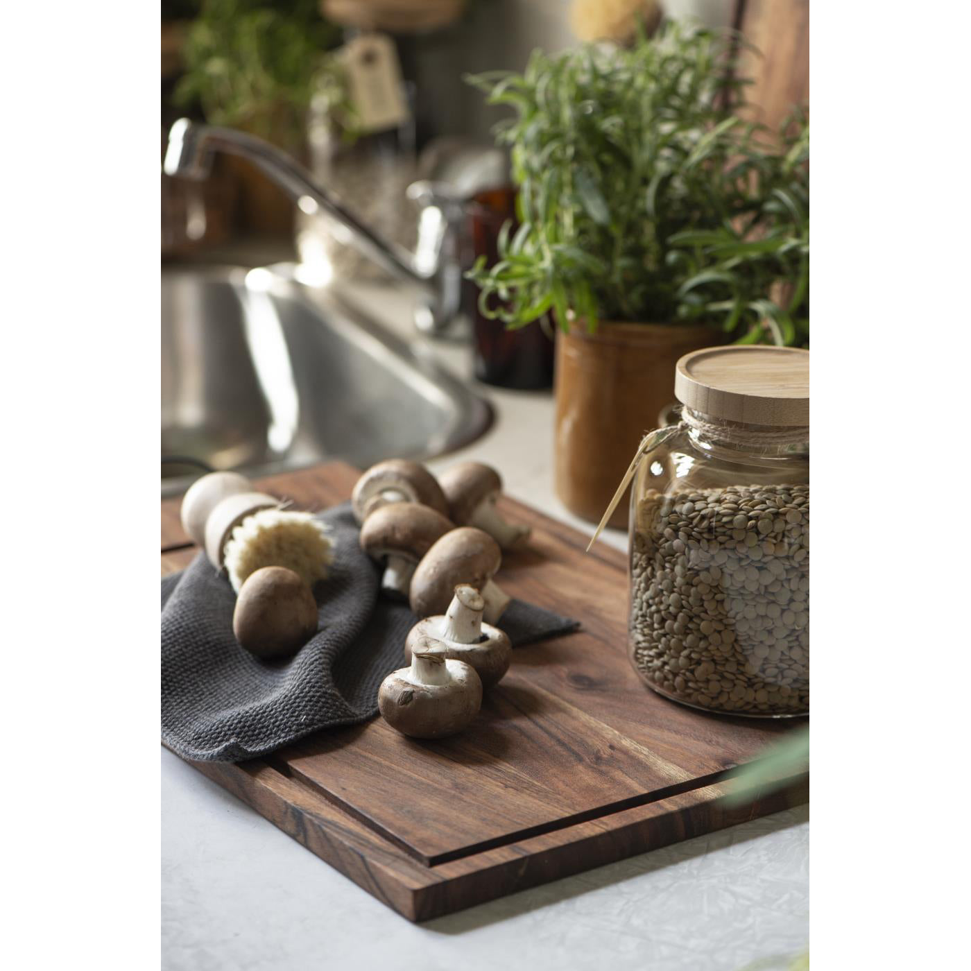 Tabla para Cortar Madera de Acacia