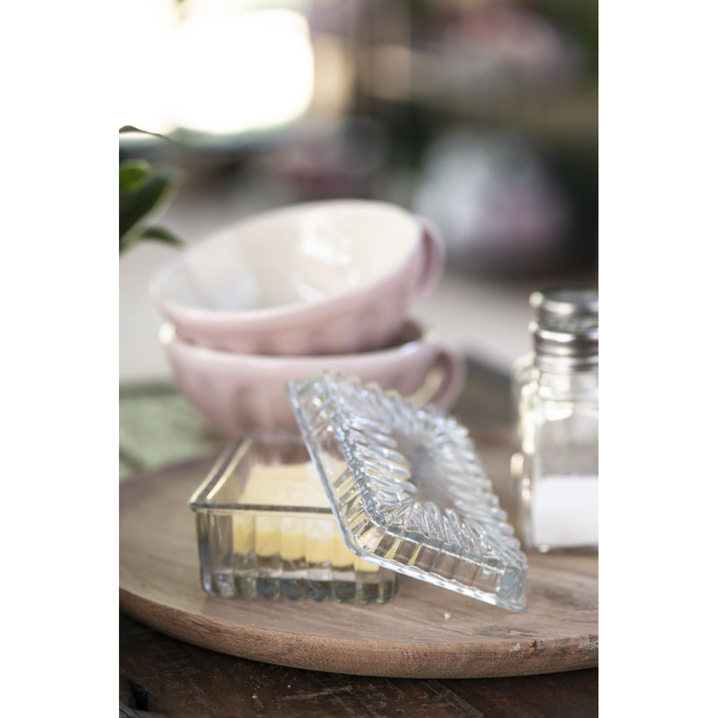 Mantequillera de Vidrio