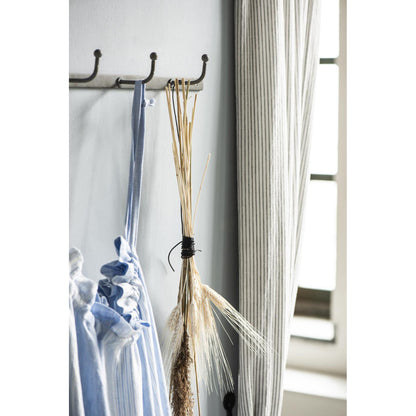 Rack Gris Acero con 5 Ganchos