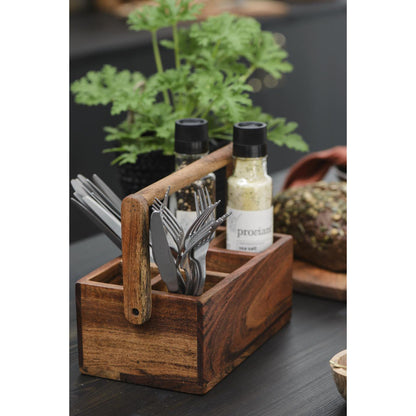 Caja Madera Acacia Proviant 5 divisiones