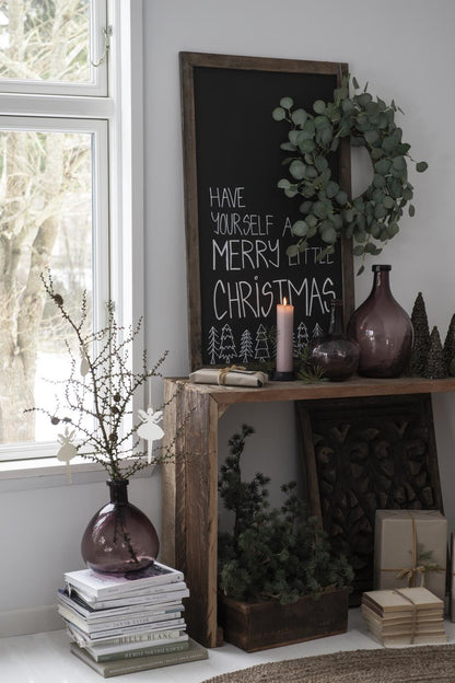 Botellón Florero de Vidrio Large Café Handblown