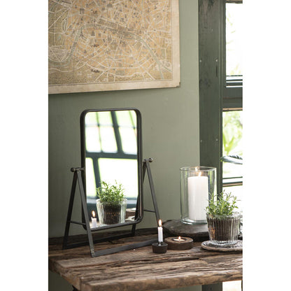 Espejo de Mesa Rectangular Negro