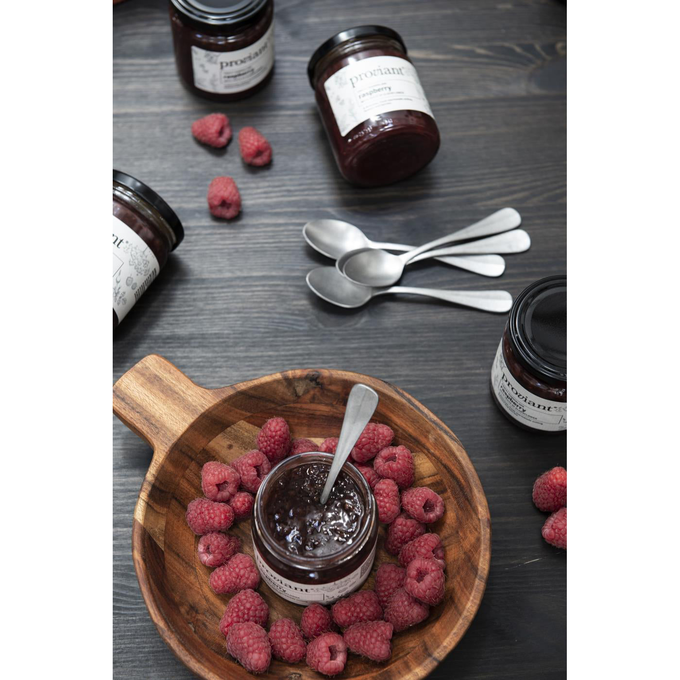 Bowl con Mango Pequeño Madera de Acacia 28 cm