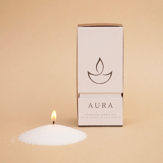 Vela Perlada Color Blanco 500 gr