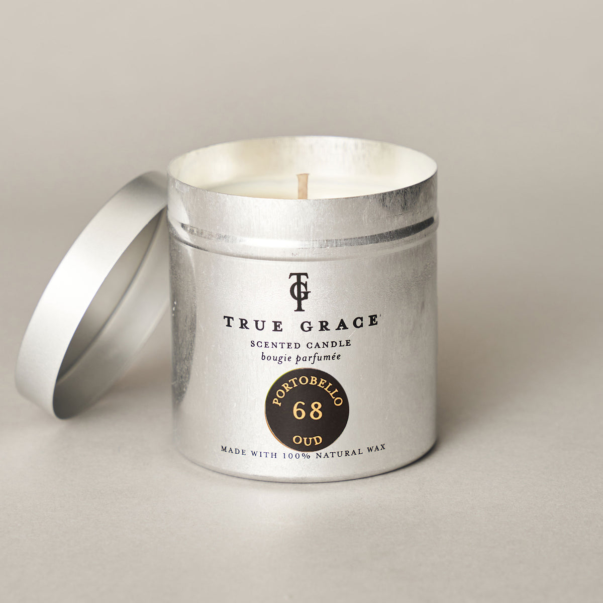 Vela Tin 250 g Portobello Oud True Grace