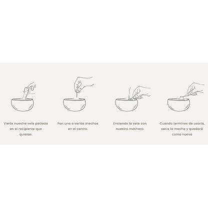 Vela Perlada Color Arena 500 gr