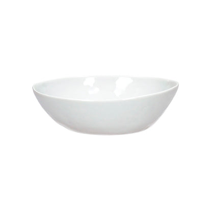Loza Porcelino Blanco Ovalado Set de 6 Bowl 14 cm