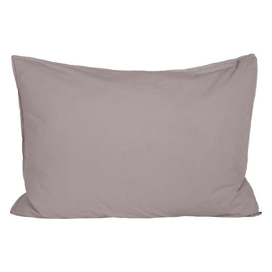 Funda Almohada Algodón Percal  Grey