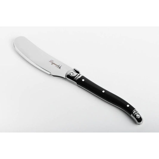 Mini cuchillo mantequilla negro Laguiole