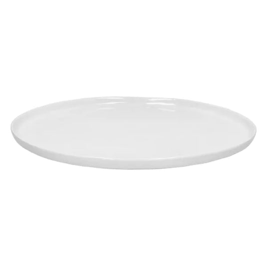 Loza Porcelino Blanco Set de 2 Platos Base 31 cm