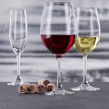 Set 4 Copas Bordeaux