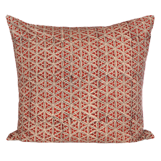 Funda Cojín Algodón Chennai Red 60x60 cm