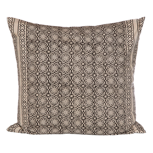 Funda Cojín Algodón Pune Black 60x60 cm