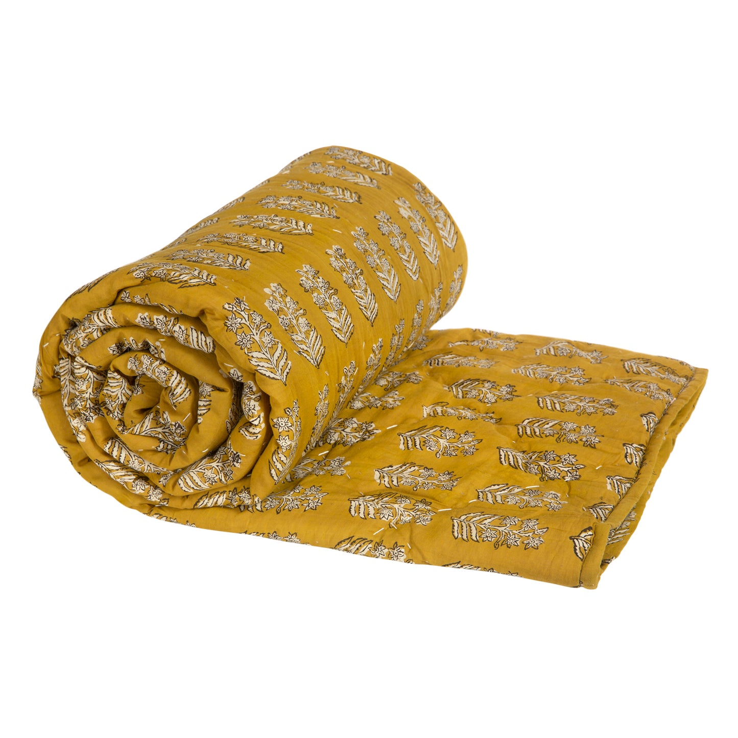 Piecera algodón reversible Bangalore Mustard