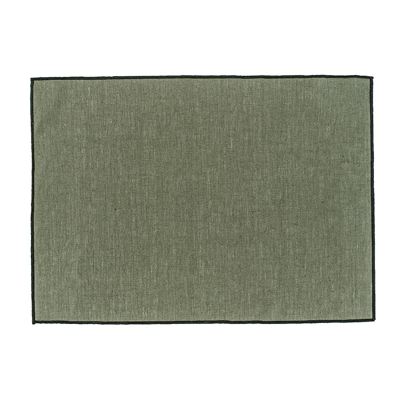 Set 6 Individuales Engomado Lino Borgo Kaki